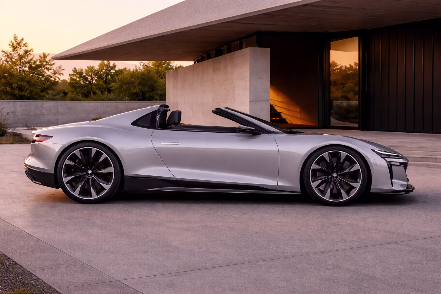 Audi Concept C de perfil (arte ilustrativa)