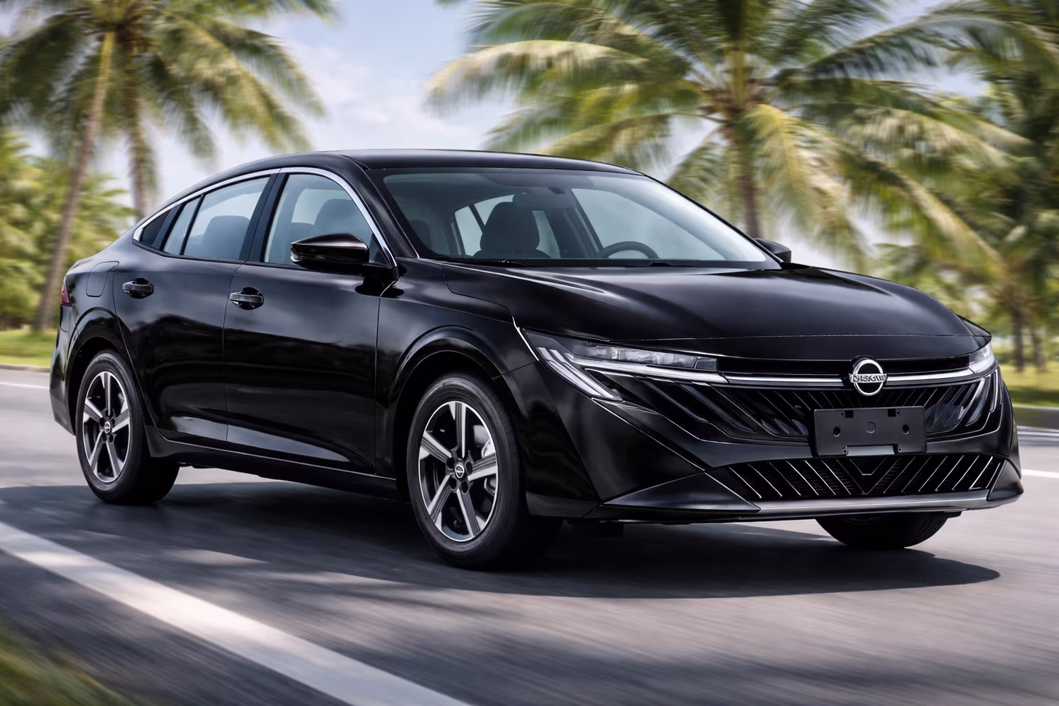 Novo Nissan Sentra 2026 - frente e assinatura visual (imagem ilustrativa)