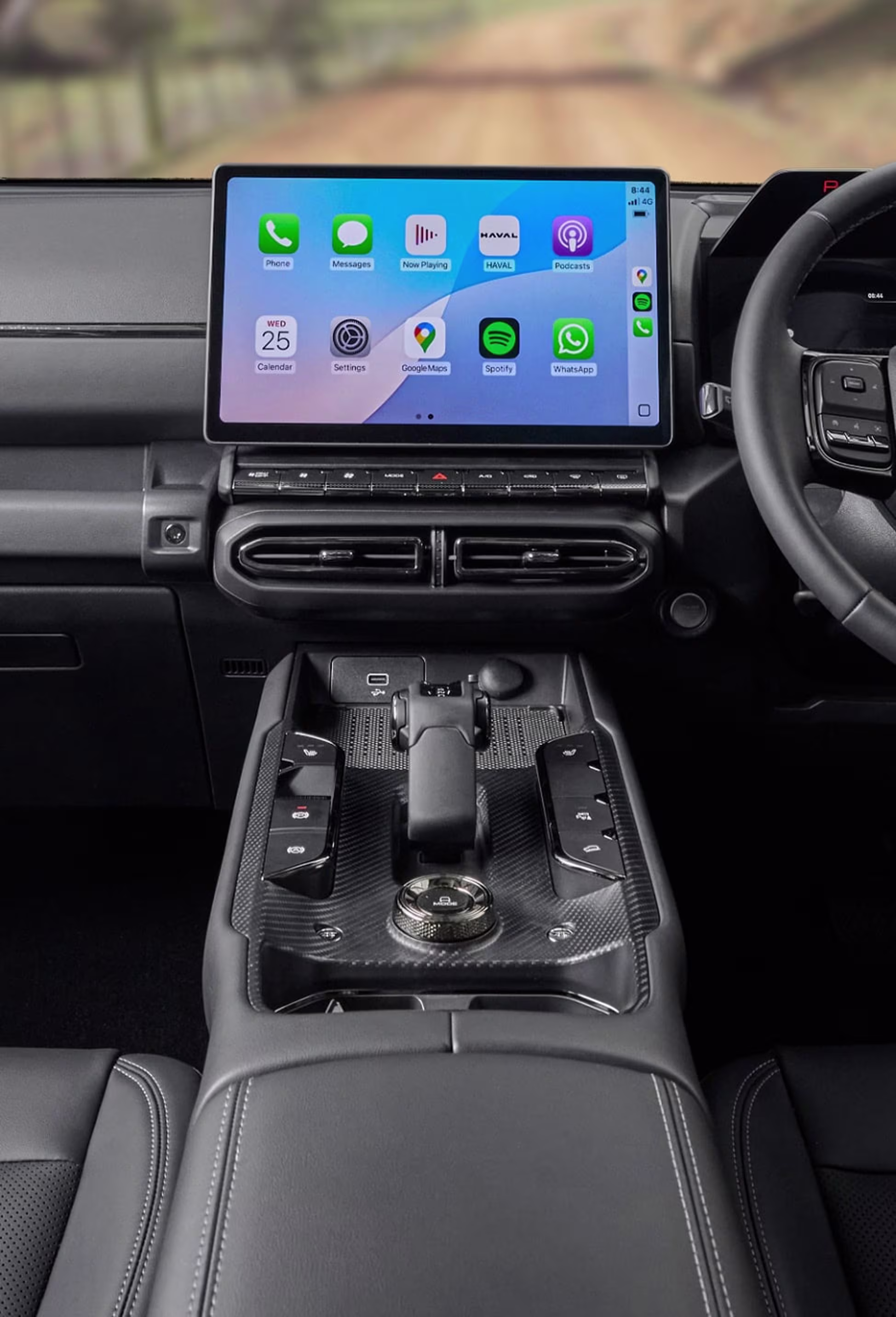 Interior moderno do GWM Haval H7