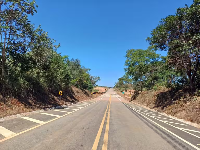 Obra emergencial concluída pelo DNIT na BR-414 em Goiás