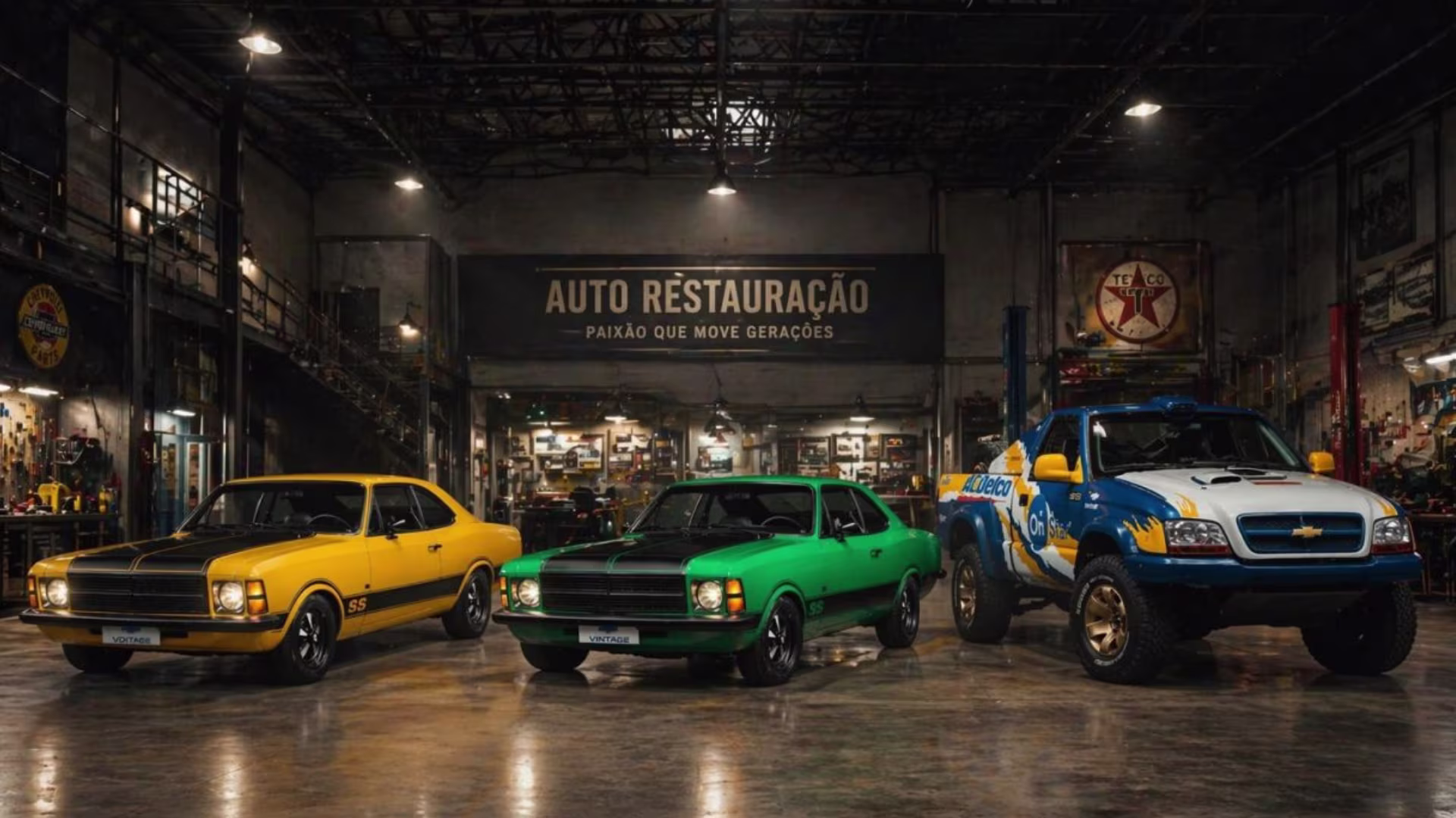 Veículos ícones do leilão Chevrolet