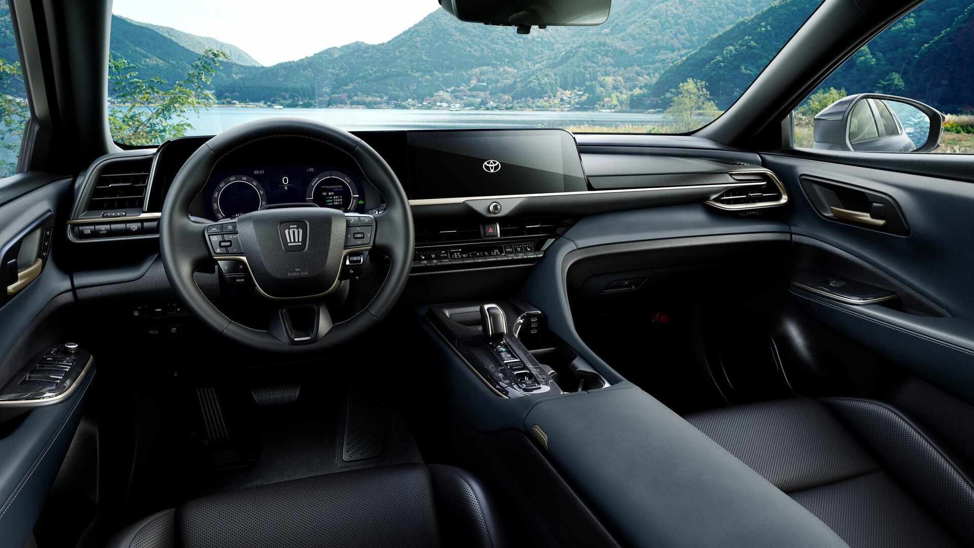 Interior do Toyota Crown Estate