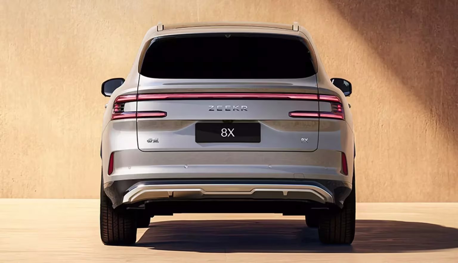 Design traseiro do Zeekr 8X