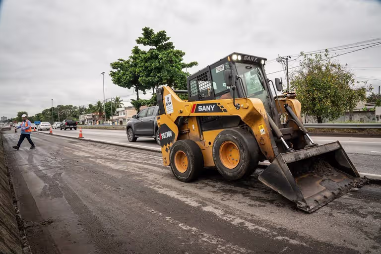 Obras e intervenções previstas na BR-101/RJ em imagem oficial do Ministério dos Transportes