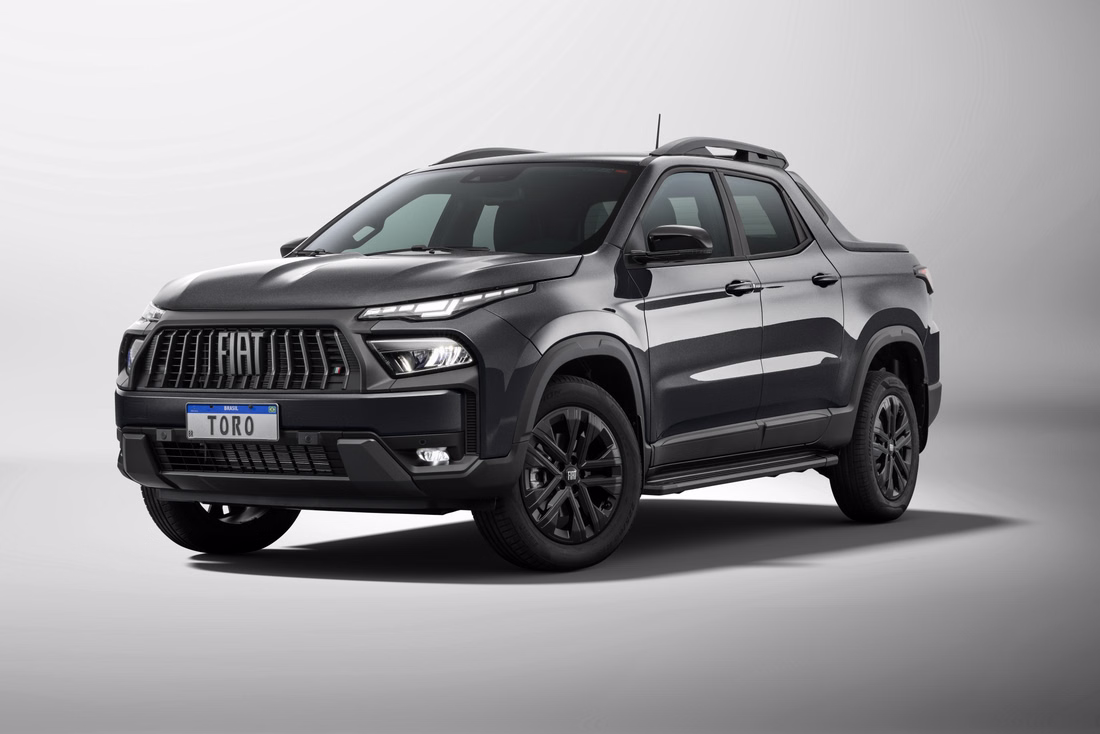 Fiat Toro 2027 em três quartos dianteiro