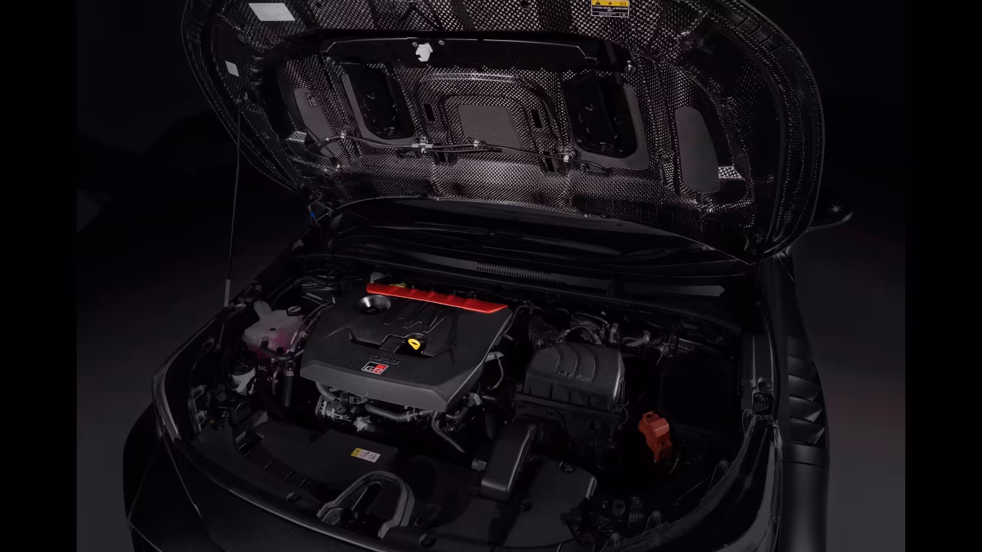 Motor 1.6 turbo de três cilindros G16E-GTS do Toyota GRMN Corolla.
