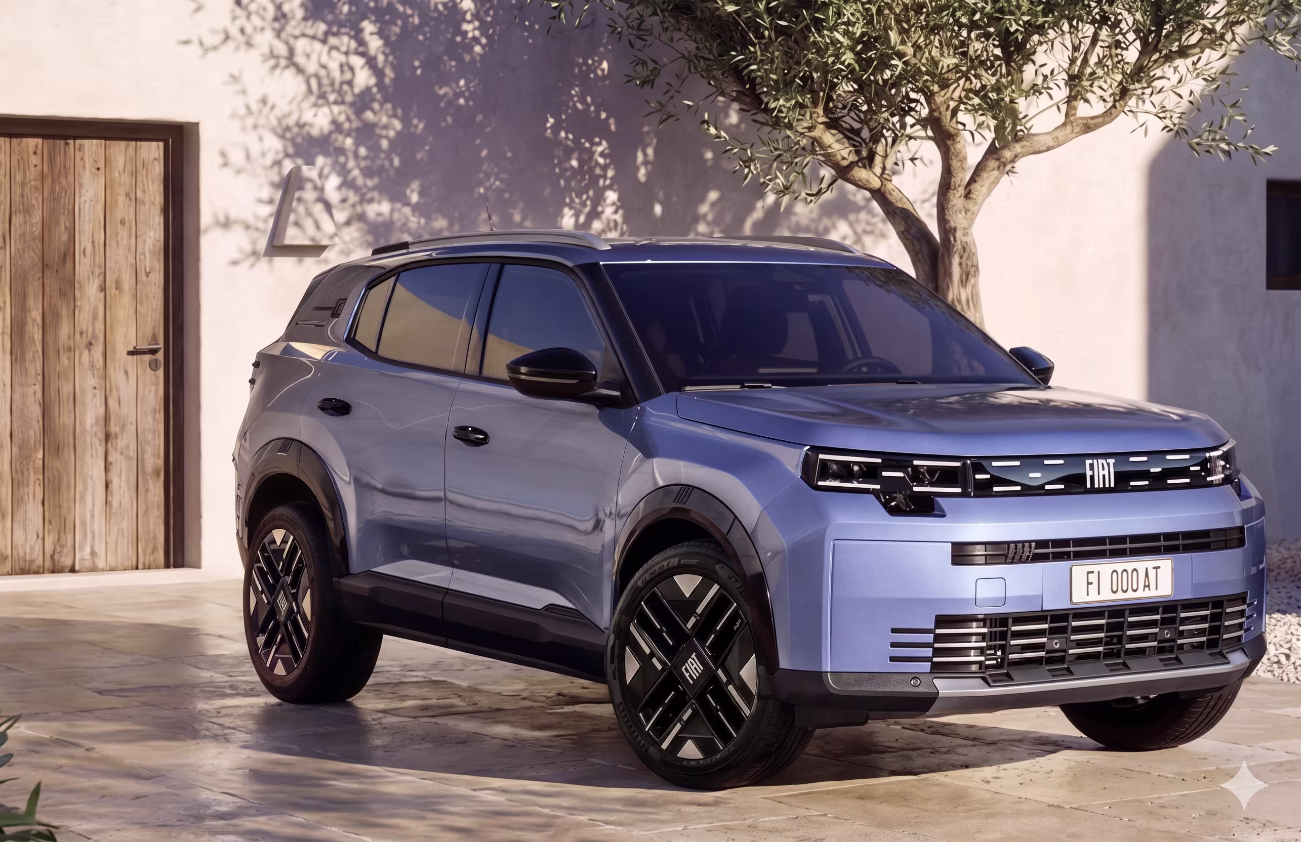 Fiat Grizzly SUV familiar de cor vermelha.